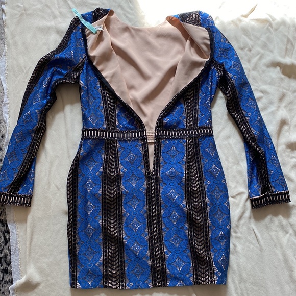 Endless Rose Black Blue Mini Dress - Picture 12 of 14